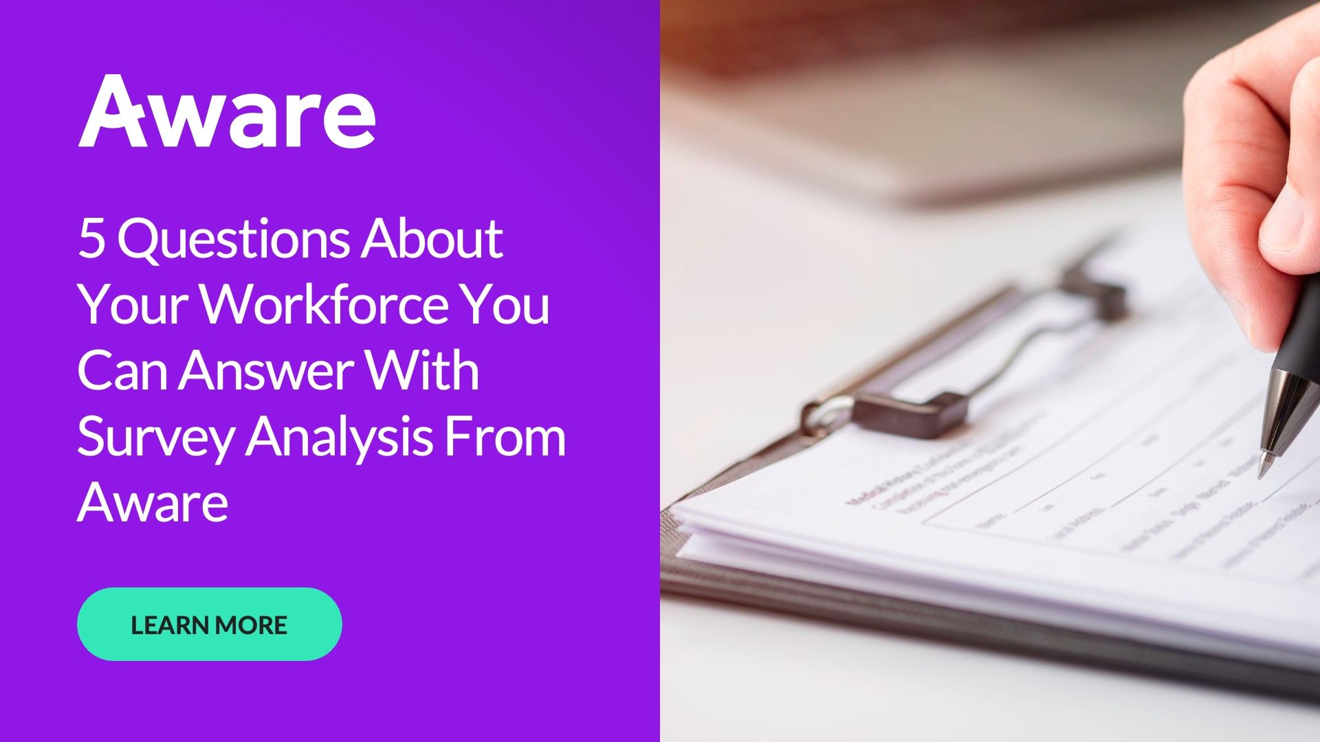 5 Questions About Your Workforce You Can Answer With Survey Analysis From Aware