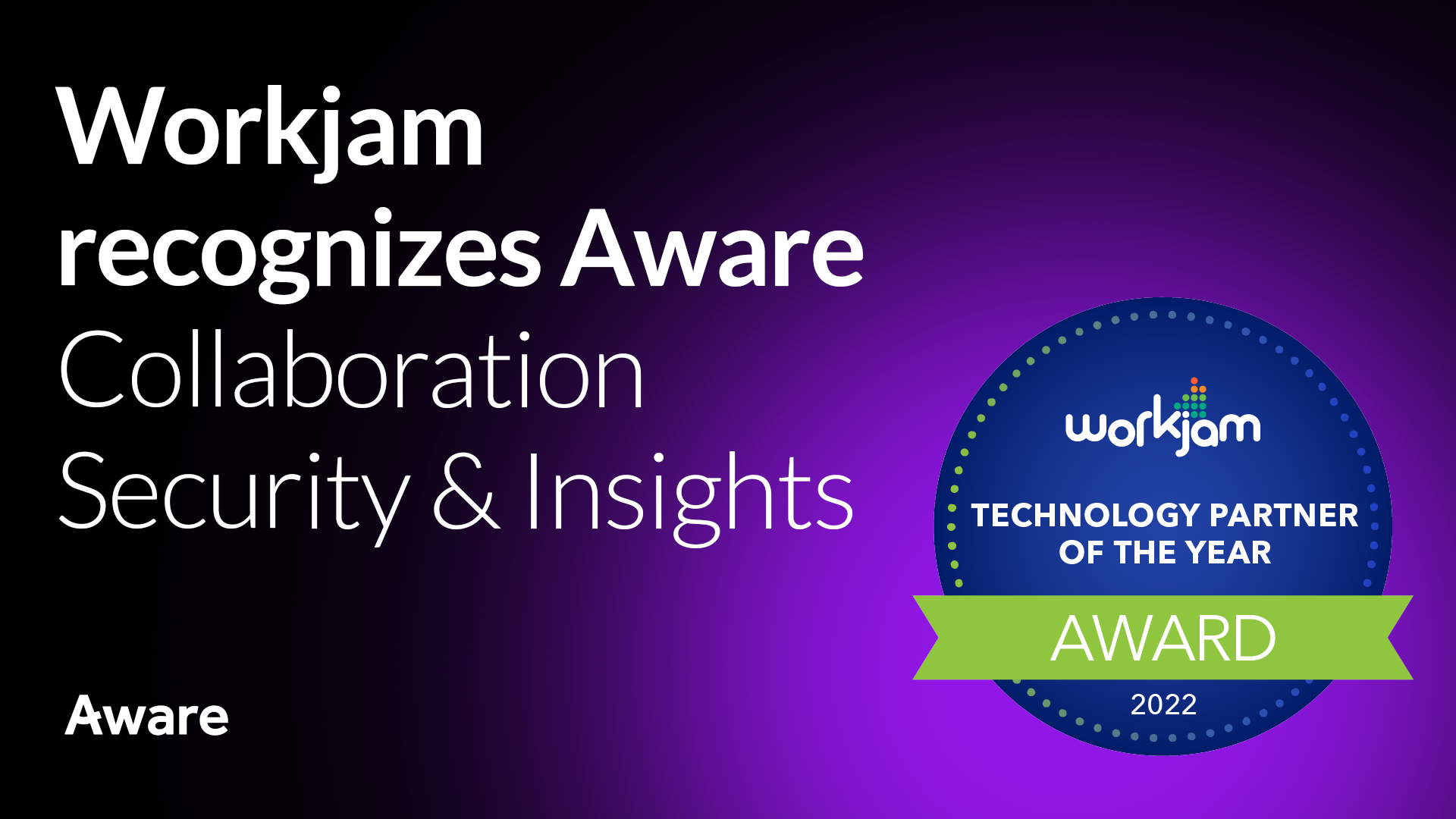 Award Named WorkJam Technology Partner of the Year at Inaugural Jammy Awards